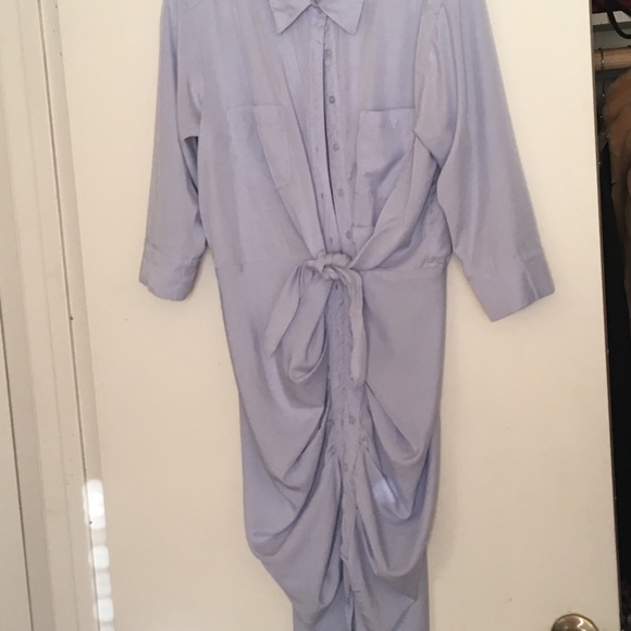 Gianni Bini Dana Button Front Tie Waist shirtdress - Picture 2 of 8